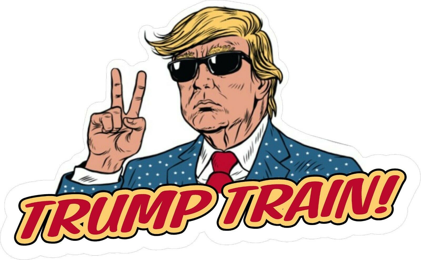 Trump Train 2020 Cool Funny Usa Vinyl Sticker Decal