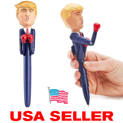 8" Donald Trump Talking Boxing Pen- Novelty Writing Funny Spoof Gag Gift New Usa