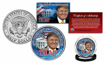 Donald Trump 45th President 2016 Official U.s. Jfk Half Dollar Coin White House