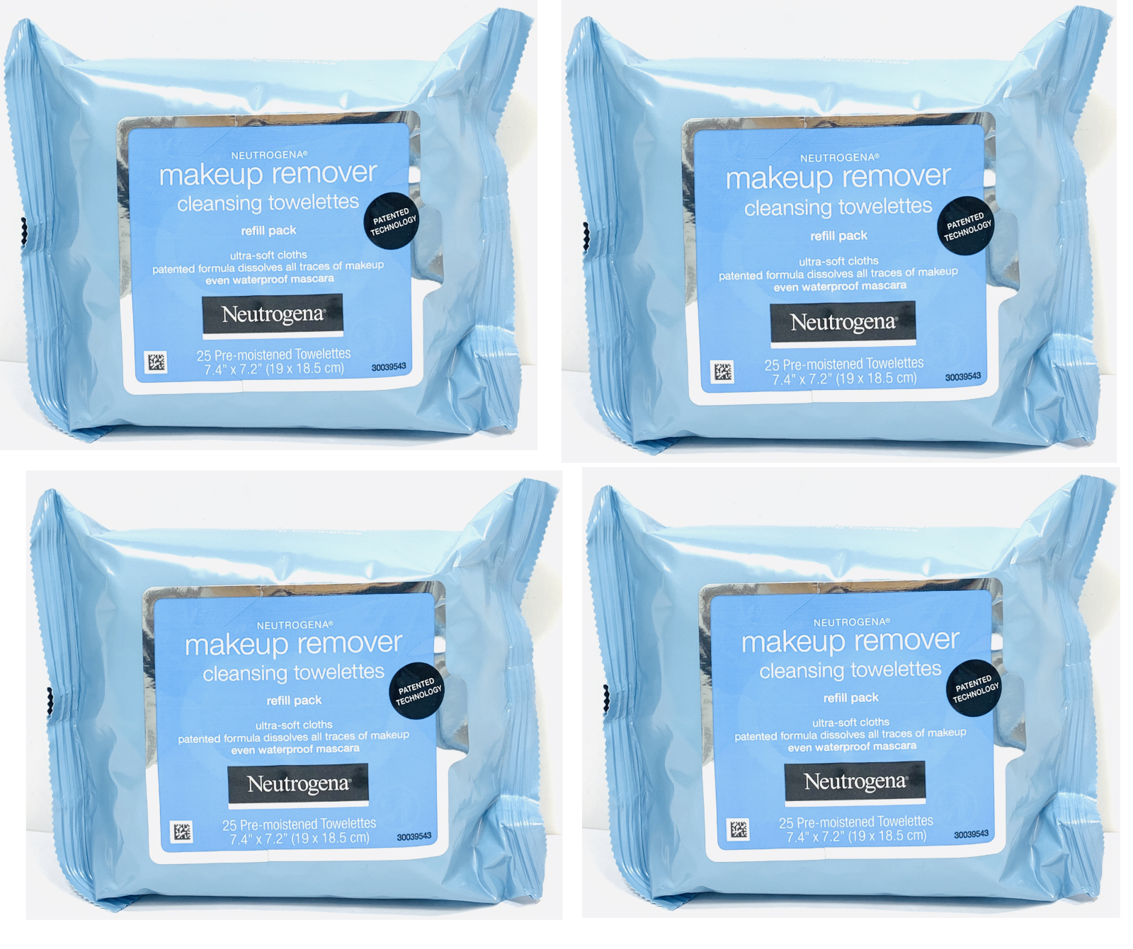 Neutrogena Makeup Remover Facial Towelettes Wipes 20, 25, 50, 75, 100 Pack New
